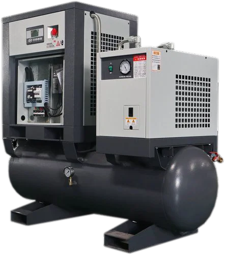 TANK & DRYER MOUNTED SCREW AIR COMPRESSOR