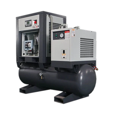 TANK & DRYER MOUNTED SCREW AIR COMPRESSOR