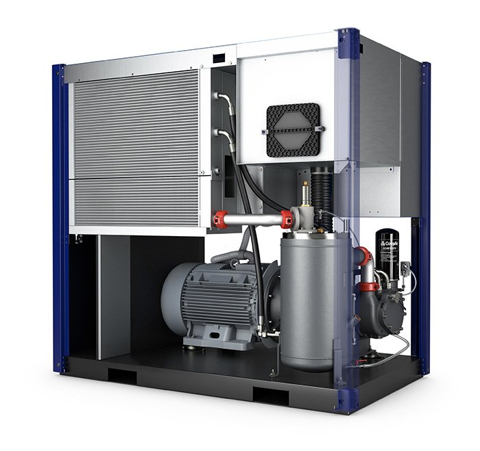 Lubricated Rotary Screw Compressor 55 – 75 kW