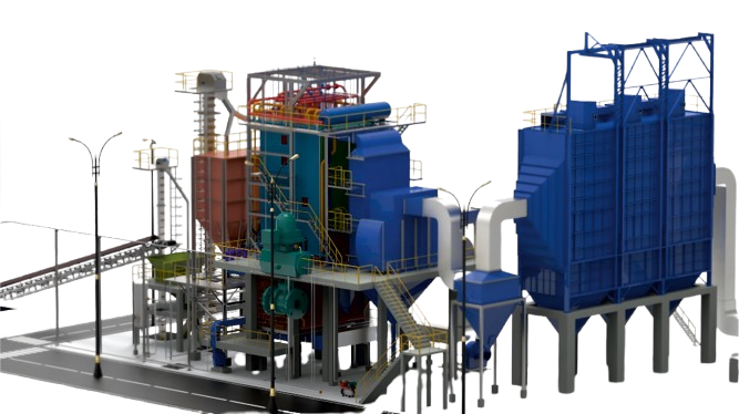 Single Drum Corner Tube Boiler