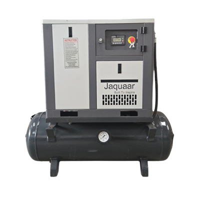 Screw Air Compressor With An Air Receiver Tank